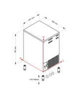 Isbitmaskin SL-90, Kapasitet 49KG/24T