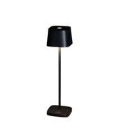 Capri 7829 oppladbar bordlampe, sort