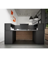 Resepsjonsdisk Hvit/Beige - 200 cm