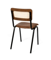 Susy stol, cane rygg, polstret sete Rusty 402