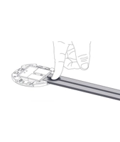 Tilkoblingslist/strømskinne 1m - EASY CLIP, OUTLET