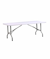 Bankettpakke 2, 152x76cm bord + 8 klappstoler