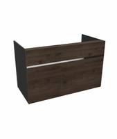 Resepsjonsdisk Valnøtt/Sort - 160 cm
