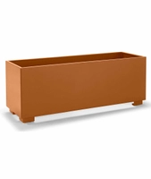 Blomsterkasse Hydra m/ben 40x100x50, RAL 8023 rust