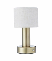Tiara oppladbar bordlampe, messing