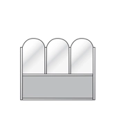 Vindskjerming Firenze Elegance 197x155 c m