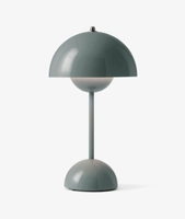 Flowerpot VP9 oppladbard bordlampe, Stone Blue