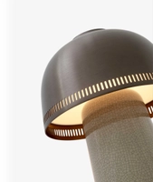 Raku SH8 oppladbar lampe, grå/bronse