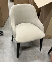 Fryd med armlene, lys fløyel, sort beis, OUTLET