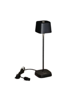 Capri 7829 oppladbar bordlampe, sort
