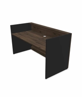 Resepsjonsdisk Valnøtt/Sort - 180 cm