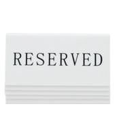 Bordskilt m/reserved tekst