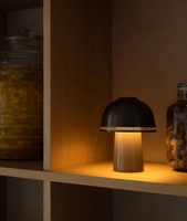 Raku SH8 oppladbar lampe, grå/bronse