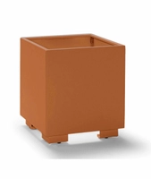 Blomsterkasse Hydra m/ben 40x40x50, RAL 8023 rust