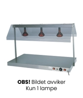 Varmeplate med 1 varmelampe og hosteskjerm 450x640mm