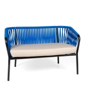 Rope Sofa m/pute i 409 Vortice, tauverk i Seablue 20, OUTLET