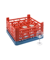 Oppvaskkurv til 16 høye glass 500x500x280mm
