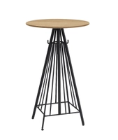 Spagetti barbord m/ knagg  - Wood Ø60