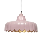Wells taklampe, rosa/gull
