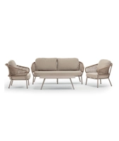 Atol set lounge sett - champagne/ naturfarget flett