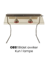 Ramme med 1 varmelampe infrarød