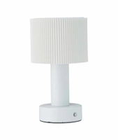 Tiara oppladbar bordlampe, hvit