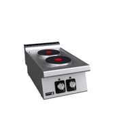 Koketopp 2 plater, elektrisk, halv modul, 5,2kW
