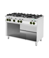 Kokebord gass 6 bluss L1200mm m/understell