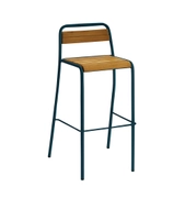  Iroko 2 barstol Sjøblå 