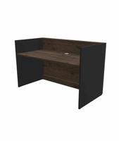 Resepsjonsdisk Valnøtt/Sort - 160 cm