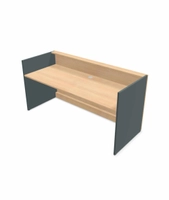 Resepsjonsdisk Eik/Norwegian Green - 200 cm