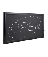 LED skilt - "open"