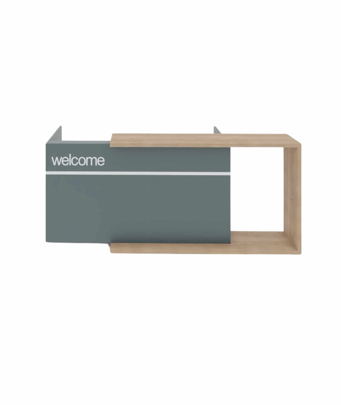 Resepsjonsdisk Eik/Norwegian Green - 180 cm