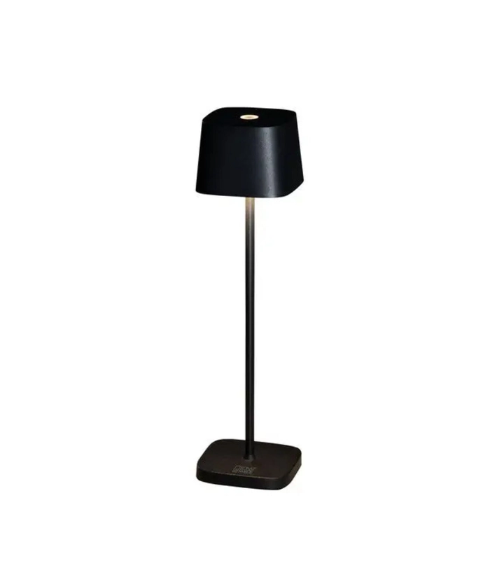 Capri 7829 oppladbar bordlampe, sort