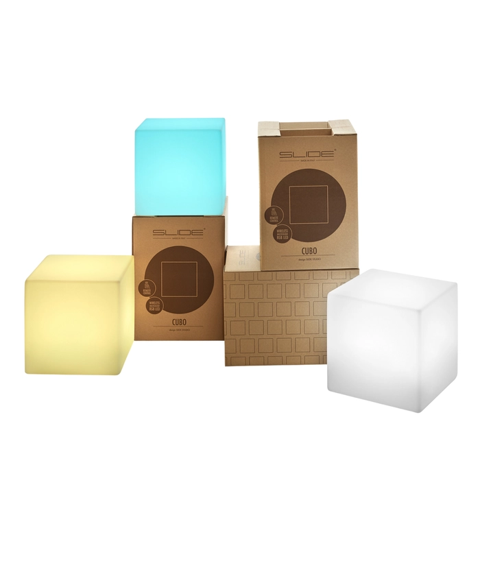 Cubo 43x43x43 RGB - Oppladbar