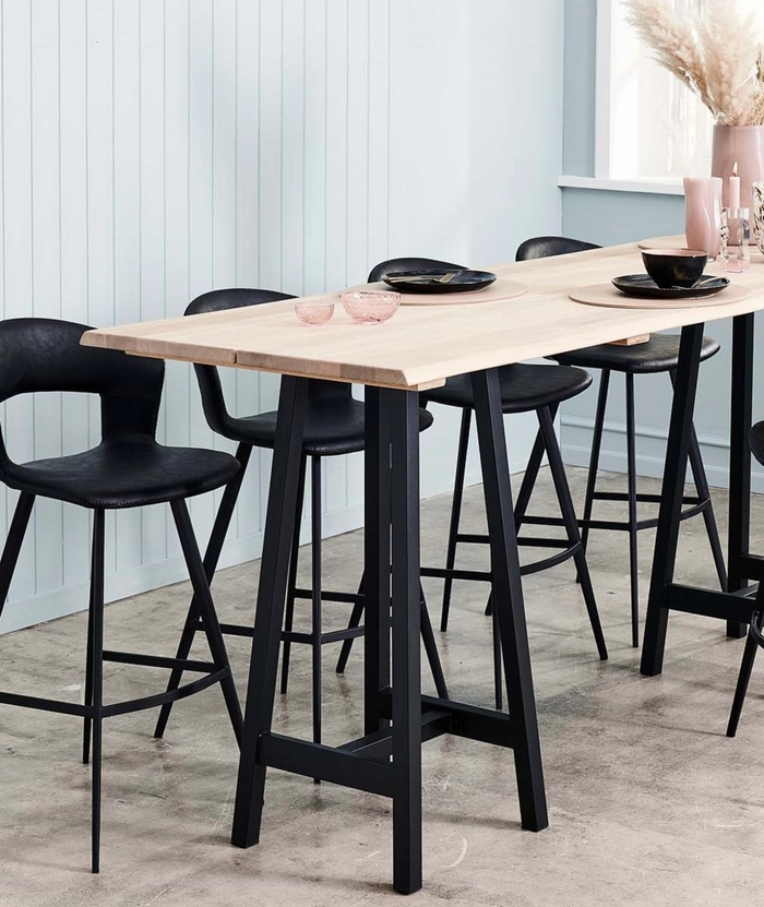 Barunderstell, sort stål