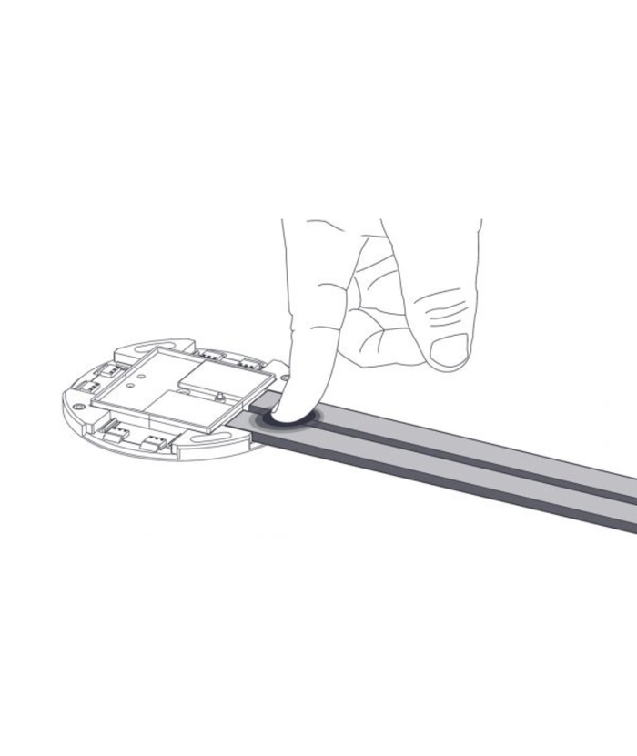 Tilkoblingslist/strømskinne 1m - EASY CLIP, OUTLET