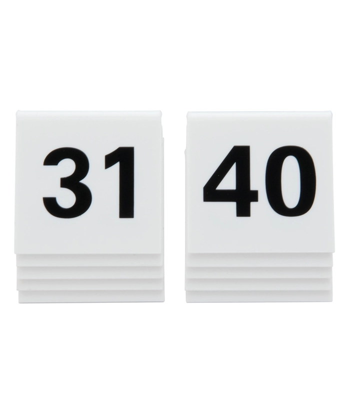 Bordskilt m/nummer 31-40