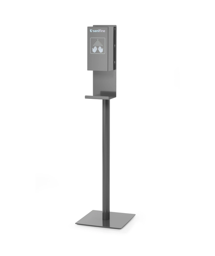Stand med væskedispenser for hånddesinfeksjon, OUTLET