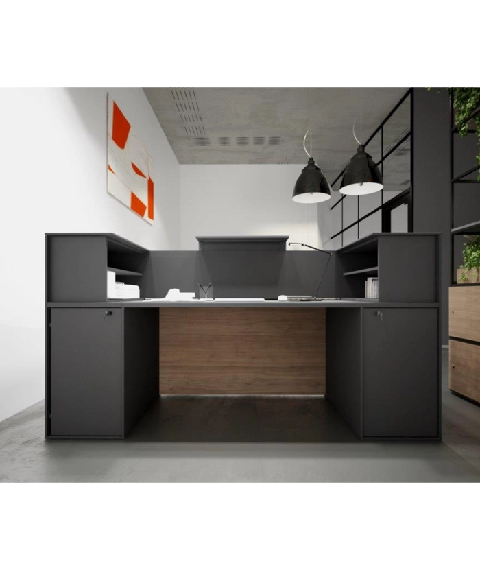 Resepsjonsdisk Hvit/Beige - 180 cm