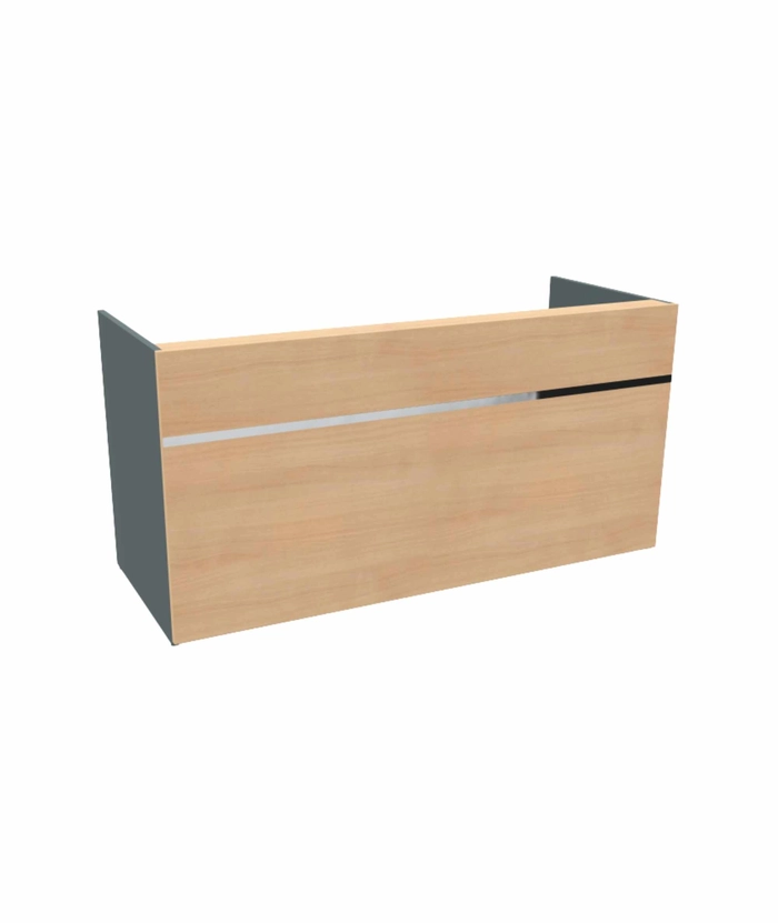 Resepsjonsdisk Eik/Norwegian Green - 200 cm