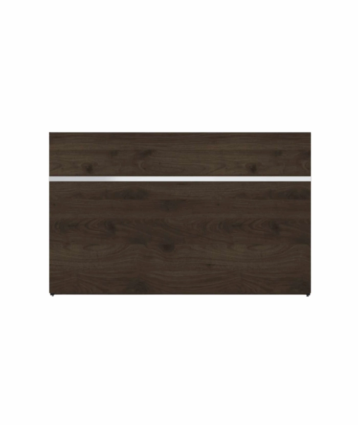 Resepsjonsdisk Valnøtt/Sort - 160 cm