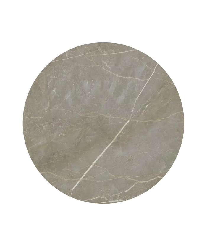 Laminat bordplate, classic cracked marble Ø80