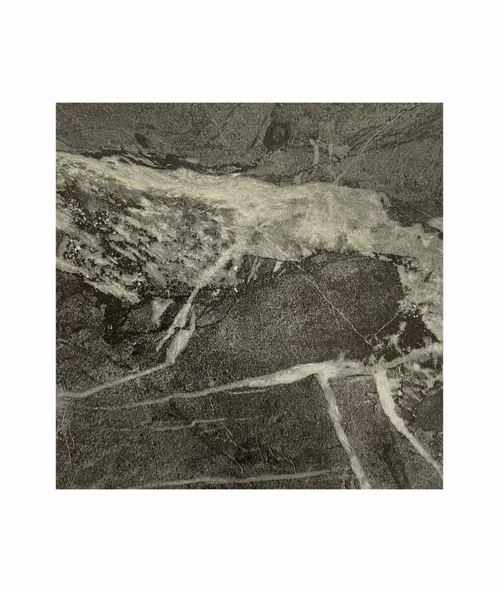 Kompaktlaminat bordplate 70x70cm, 12 mm - Mørk marmor