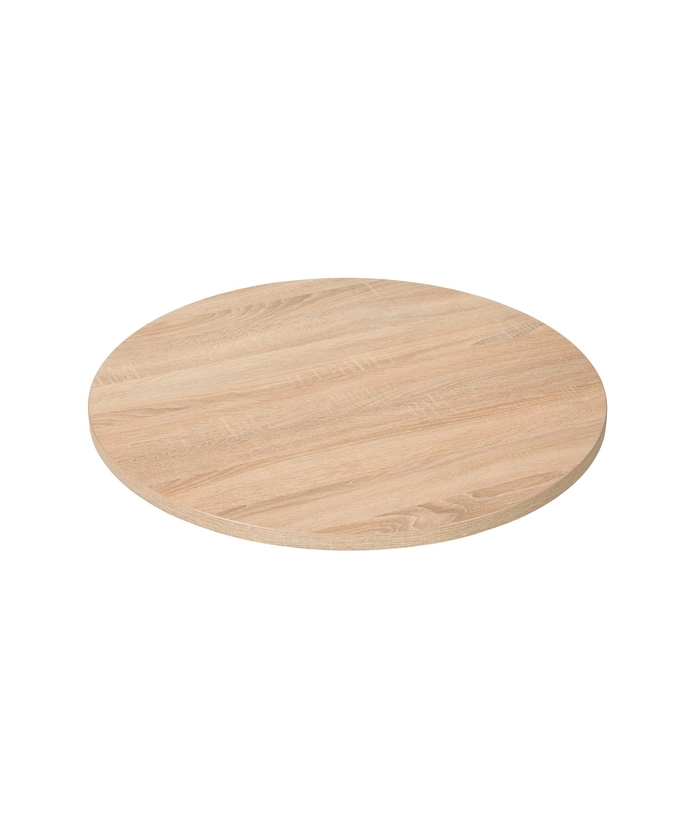 Laminat bordplate, sawcut oak Ø60