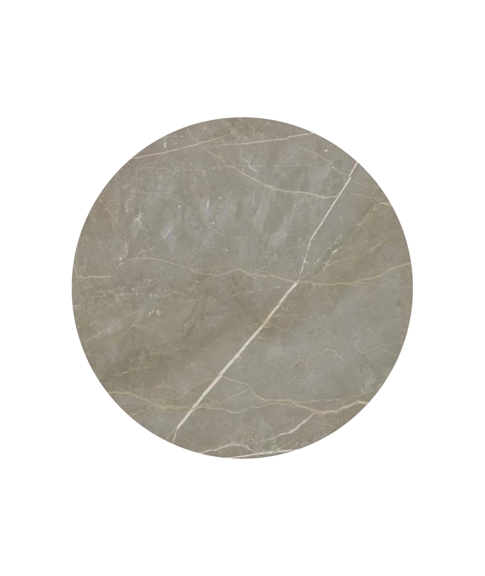 Laminat bordplate, classic cracked marble Ø60