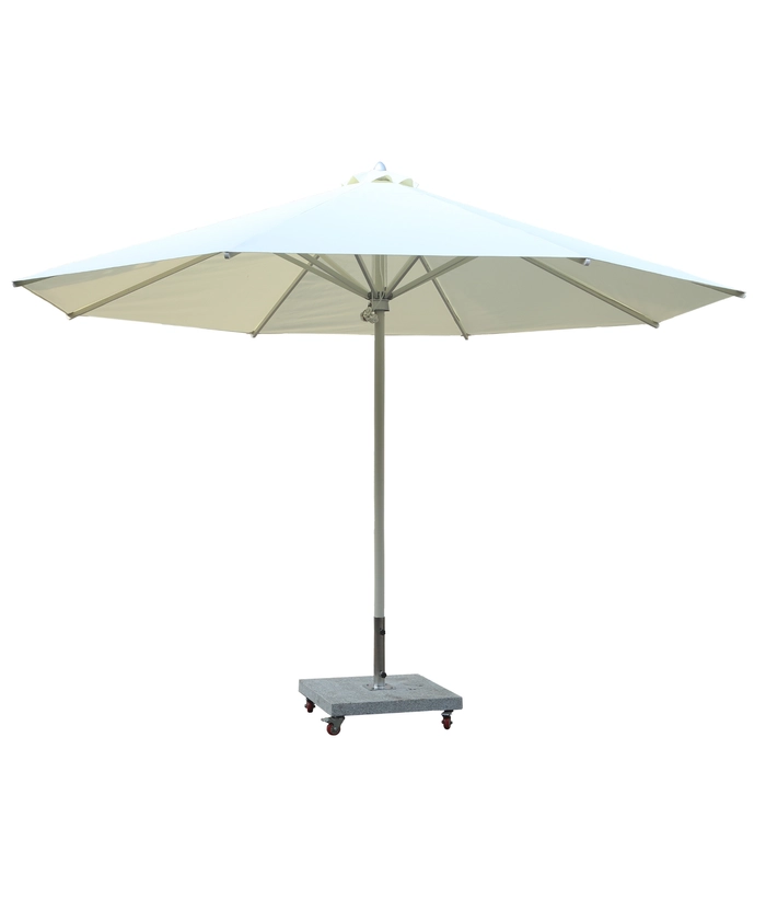 Parasoll Ø4m - lys sand