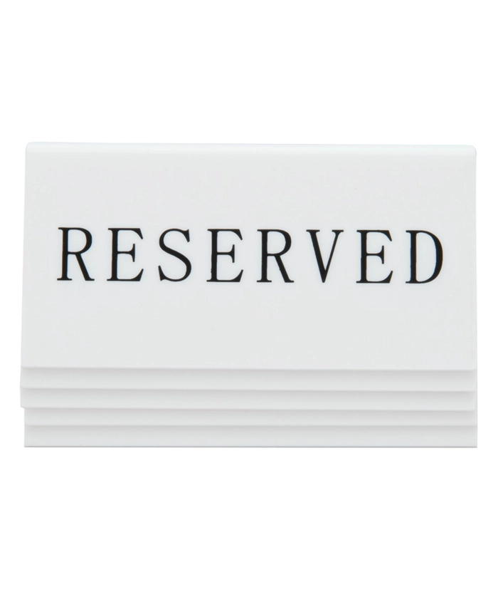 Bordskilt m/reserved tekst