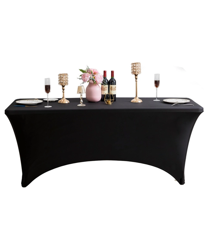 Stretchcover til Bankettbord 152x76cm, sort