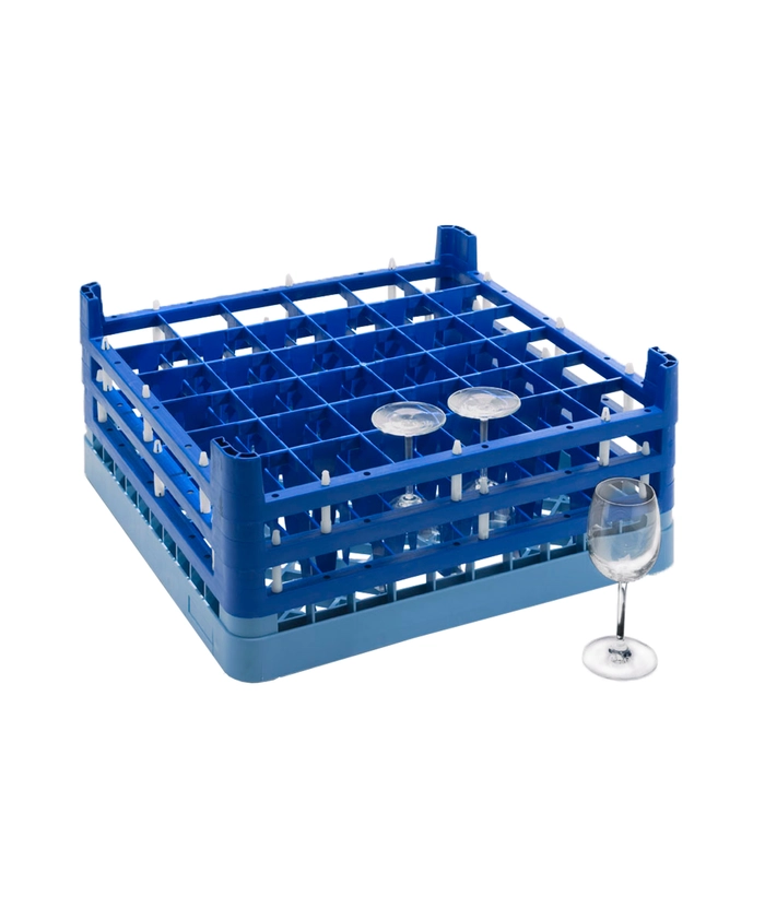Oppvaskkurv 36 høye glass 500x500x230 